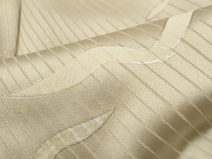 平和屋着物■上質な小紋　霞飛鳥文　暈し染め　金銀彩　正絹　逸品　DABI1724qa