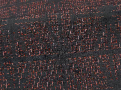 平和屋着物■結城紬　80亀甲　麻の葉文　正絹　逸品　DABI1725qa