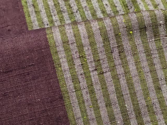 平和屋着物■上質な紬　間道　正絹　逸品　DABI1731qa