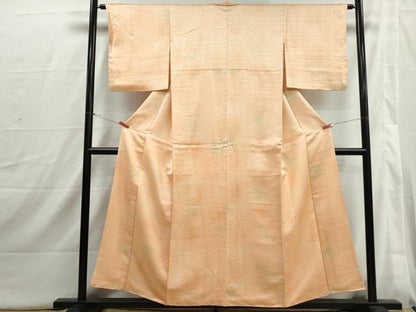 平和屋着物■上質な小紋　霞石畳地紋　暈し染め　正絹　逸品　DABI1733qa