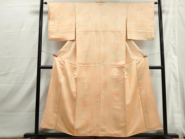 平和屋着物■上質な小紋　霞石畳地紋　暈し染め　正絹　逸品　DABI1733qa
