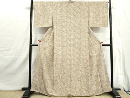 平和屋着物■上質な小紋　番傘　正絹　逸品　DABI1740qa