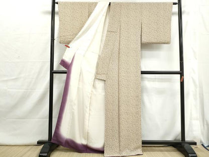平和屋着物■上質な小紋　番傘　正絹　逸品　DABI1740qa