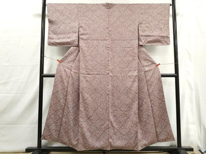 平和屋着物■上質な小紋　絞り　草花文　正絹　逸品　DABI1741qa