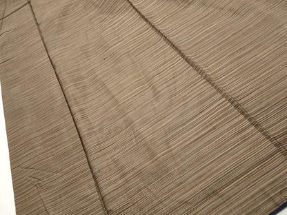 平和屋着物■男性　紬　横段文　正絹　逸品　DABI1756qa