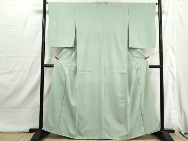 平和屋着物■江戸小紋　鮫小紋柄　鬼しぼ縮緬　正絹　逸品　DABI1758qa