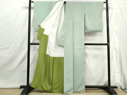 平和屋着物■江戸小紋　鮫小紋柄　鬼しぼ縮緬　正絹　逸品　DABI1758qa