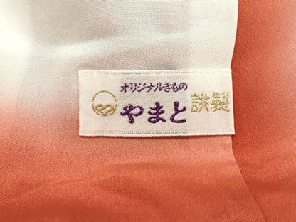 平和屋着物■上質な小紋　御所車更紗花文　やまと誂製　正絹　逸品　DABI1775qa