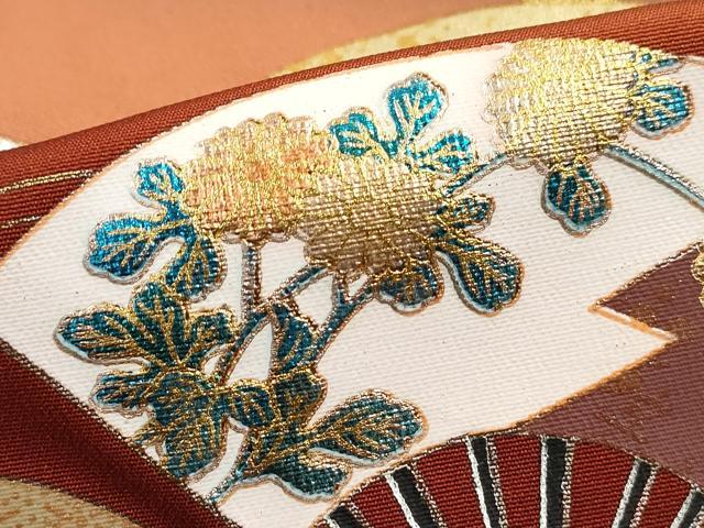 平和屋着物■豪華黒留袖　作家物　扇面花文　暈し染め　金銀彩　正絹　逸品　DABI1776cd