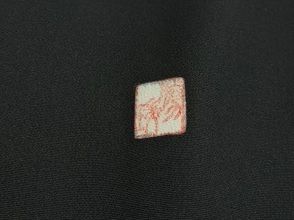 平和屋着物■豪華黒留袖　作家物　扇面花文　暈し染め　金銀彩　正絹　逸品　DABI1776cd