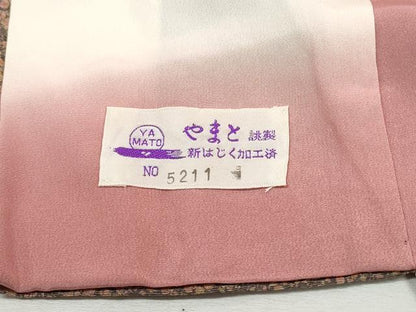 平和屋着物■上質な小紋　霞文　やまと誂製　正絹　逸品　DABI1789qa