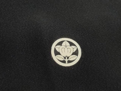 平和屋着物■豪華黒留袖　作家文　渡橋風景花文　松竹梅　金銀彩　正絹　逸品　DABI1793qa