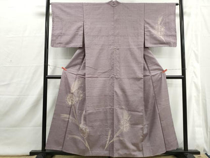 平和屋着物■訪問着　紬地　刺繍　鏡裏飾花文　正絹　逸品　DABI1797qa