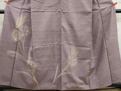 平和屋着物■訪問着　紬地　刺繍　鏡裏飾花文　正絹　逸品　DABI1797qa