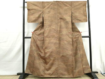 平和屋着物■上質な紬　霞文　正絹　逸品　DABI1801qa