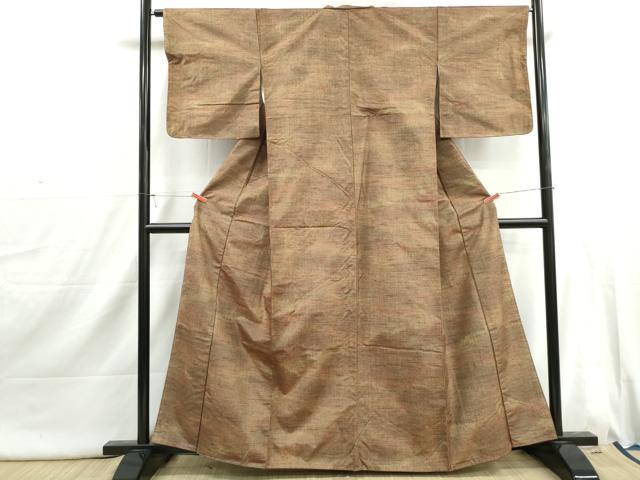 平和屋着物■上質な紬　霞文　正絹　逸品　DABI1801qa