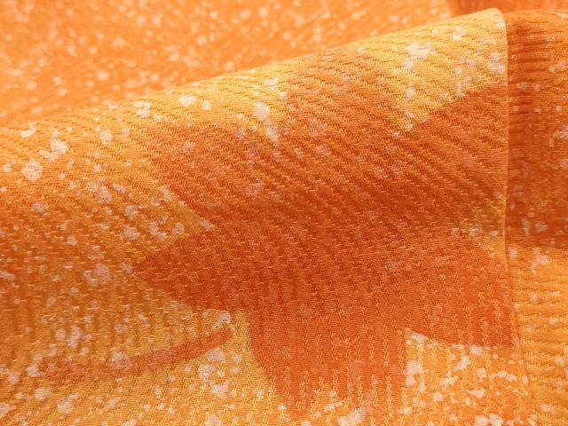 平和屋着物■上質な小紋　舞楓文　暈し染め　正絹　逸品　DABI1813qa