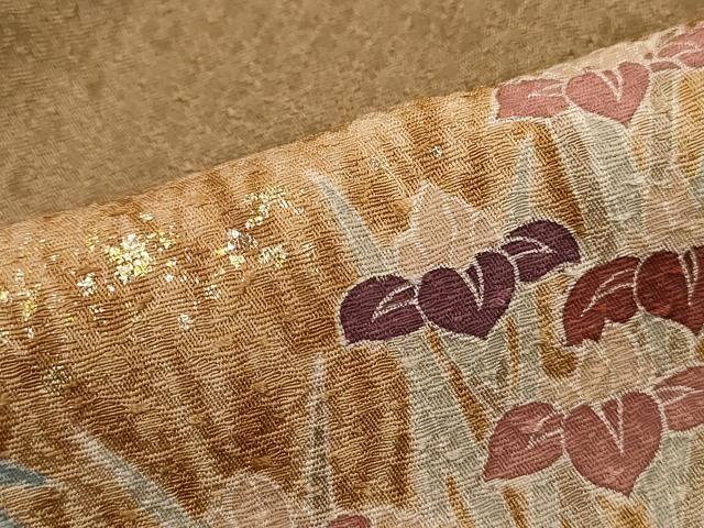 平和屋着物■訪問着　絞り　風景花文　金彩　正絹　逸品　DABI1828qa