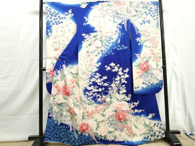 平和屋着物■豪華振袖　花籠文　暈し染め　正絹　逸品　DABI1830qa