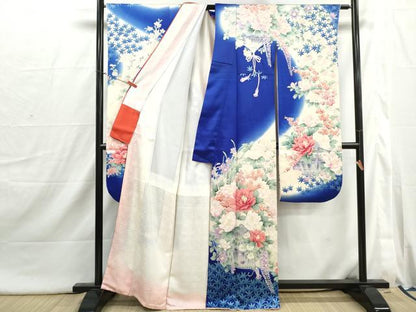 平和屋着物■豪華振袖　花籠文　暈し染め　正絹　逸品　DABI1830qa
