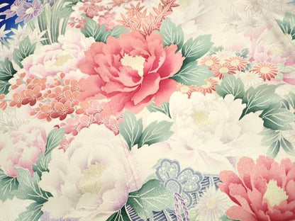 平和屋着物■豪華振袖　花籠文　暈し染め　正絹　逸品　DABI1830qa