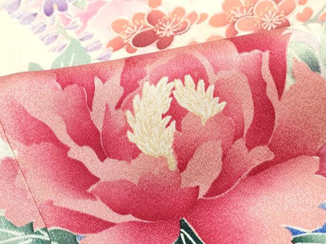 平和屋着物■豪華振袖　花籠文　暈し染め　正絹　逸品　DABI1830qa