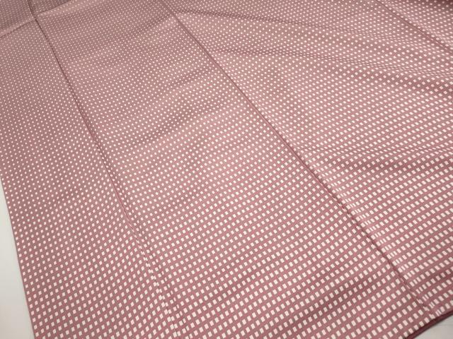 平和屋着物■上質な小紋　格子文　正絹　逸品　DABI1833qa