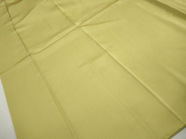 平和屋着物■上質な色無地　刈安色　正絹　逸品　DABI1845qa