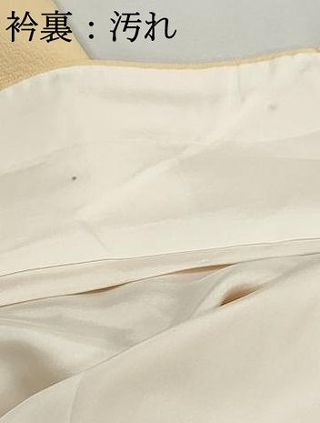 平和屋着物■上質な色無地　蜂蜜色　正絹　逸品　DABI1849qa