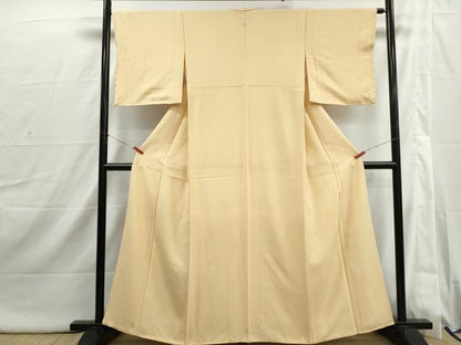 平和屋着物■上質な色無地　蜂蜜色　正絹　逸品　DABI1849qa