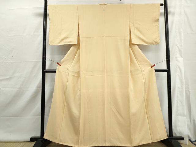 平和屋着物■上質な色無地　蜂蜜色　正絹　逸品　DABI1849qa