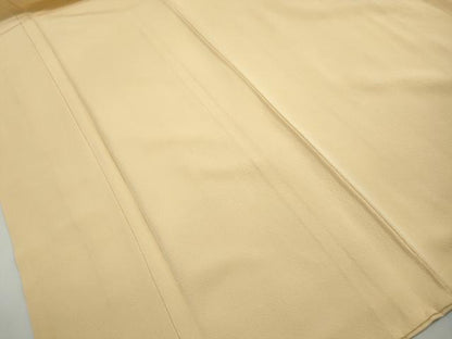 平和屋着物■上質な色無地　蜂蜜色　正絹　逸品　DABI1849qa