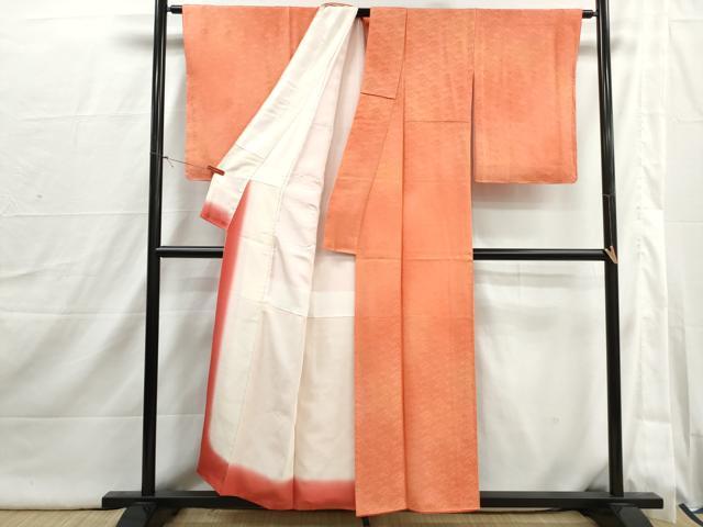 平和屋着物■上質な小紋　立波地紋　暈し染め　正絹　逸品　DABI1854qa