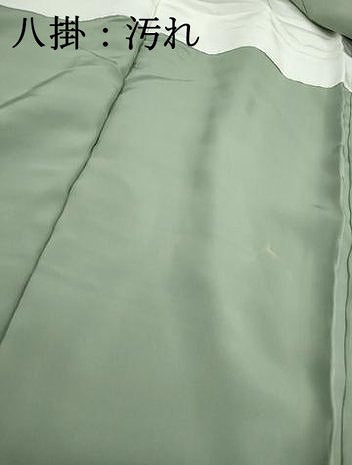 平和屋着物■上質な色無地　作家物　幻の染　岩石染　裏葉柳色　正絹　逸品　DABI1858qa
