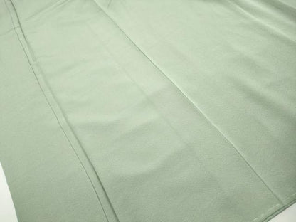 平和屋着物■上質な色無地　作家物　幻の染　岩石染　裏葉柳色　正絹　逸品　DABI1858qa