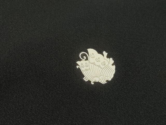 平和屋着物■豪華黒留袖　駒刺繍　御所車花文　松竹梅　金銀彩　正絹　逸品　DABI1862qa