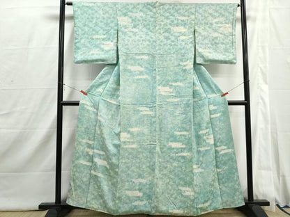 平和屋着物■上質な小紋　絞り　霞文　暈し染め　正絹　逸品　DABI1863qa