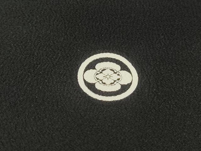 平和屋着物■豪華黒留袖　駒刺繍　御所車飛鶴花文　金彩　正絹　逸品　DABI1865qa