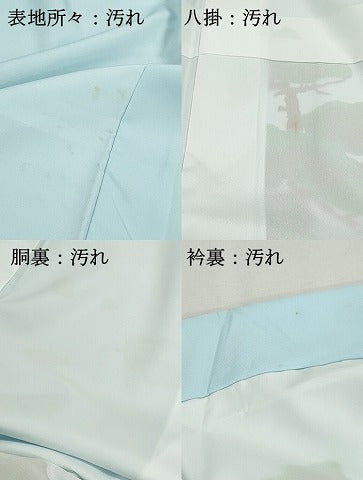 平和屋着物■訪問着　浜松文　蓑亀　洗える着物　DABI1869qa