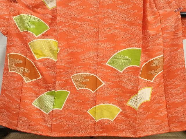 平和屋着物■豪華振袖　駒刺繍　吉祥　地紙立波文　金銀彩　正絹　逸品　DABI1872qa