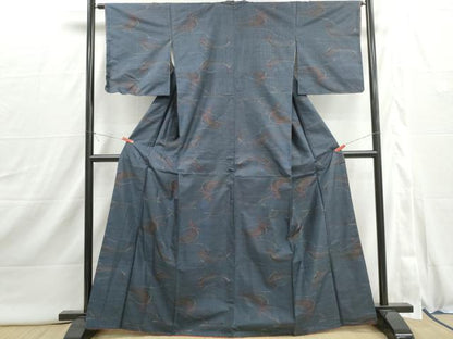 平和屋着物■本場大島紬　9マルキ　抽象文　正絹　逸品　DABI1884qa
