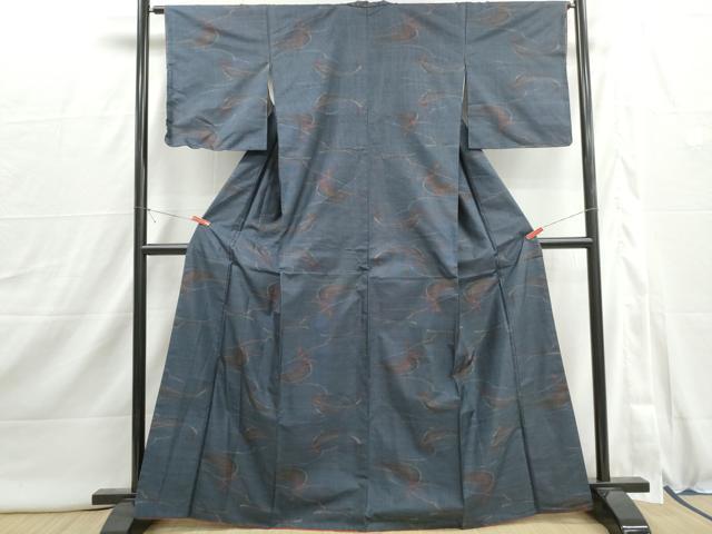 平和屋着物■本場大島紬　9マルキ　抽象文　正絹　逸品　DABI1884qa