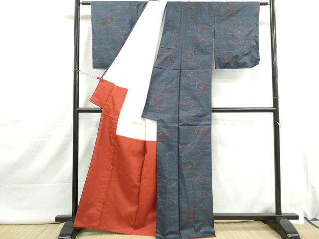 平和屋着物■本場大島紬　9マルキ　抽象文　正絹　逸品　DABI1884qa