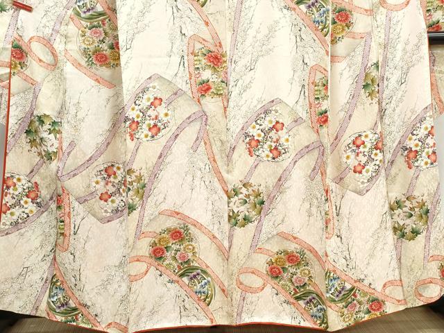 平和屋着物■豪華振袖　花丸文　枝梅　金彩　正絹　逸品　DABI1885qa
