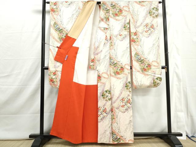 平和屋着物■豪華振袖　花丸文　枝梅　金彩　正絹　逸品　DABI1885qa