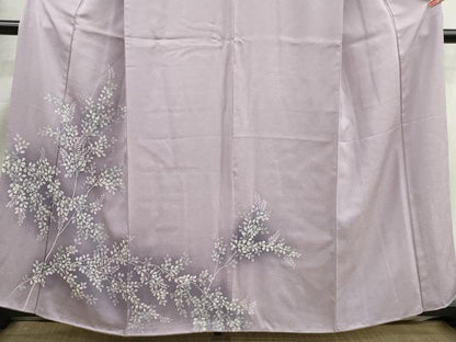 平和屋着物■訪問着　枝葉文　暈し染め　正絹　逸品　DABI1890qa