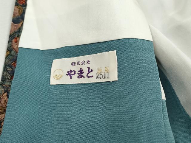 平和屋着物■上質な小紋　更紗花文　やまと誂製　正絹　逸品　DABI1893qa