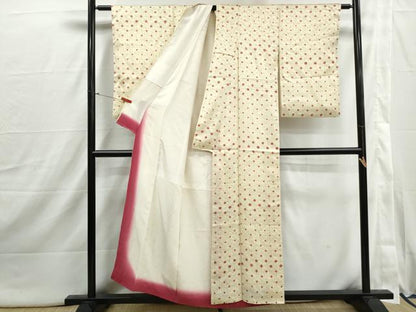 平和屋着物■上質な小紋　舞楓文　正絹　逸品　DABI1899qa