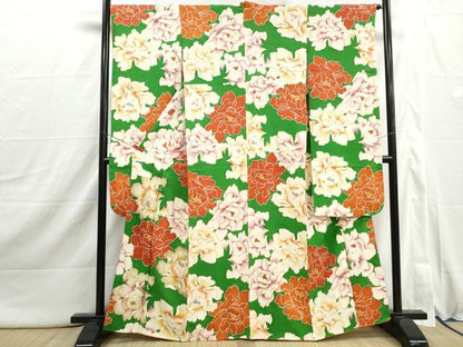 平和屋着物■豪華振袖　牡丹尽くし　金彩　正絹　逸品　DABI1902qa