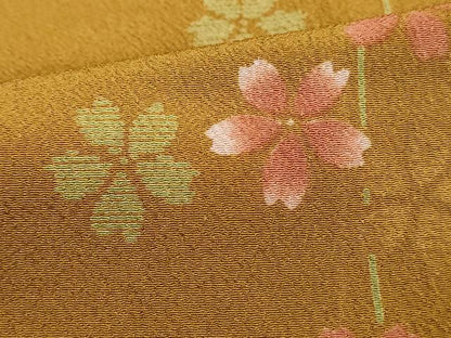 平和屋着物■小紋　舞桜間道　洗える着物　DABI1923qa